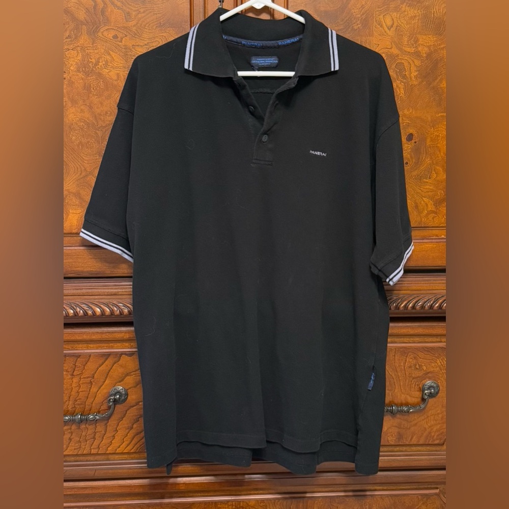 Panerai Unisex Black Polo Shirt